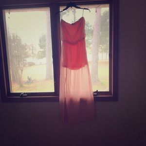 Maxi dress with mini dress underneath